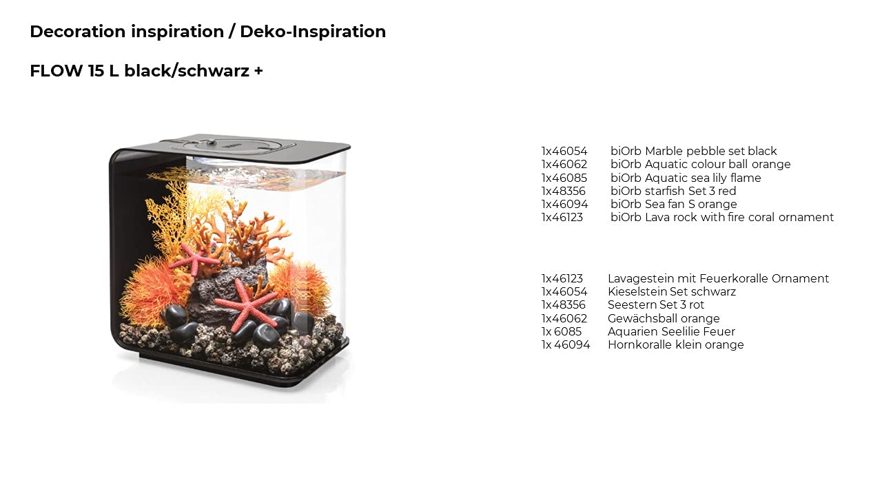 biOrb Fish Tank Decorations, Aquatic Topiary Ball (1 x Orange Aquarium Plant), Artificial Fish Tank Plants To Add Colour & Interest, Beautiful Natural-Looking Aquarium Decor For Scenic Background - Image 4