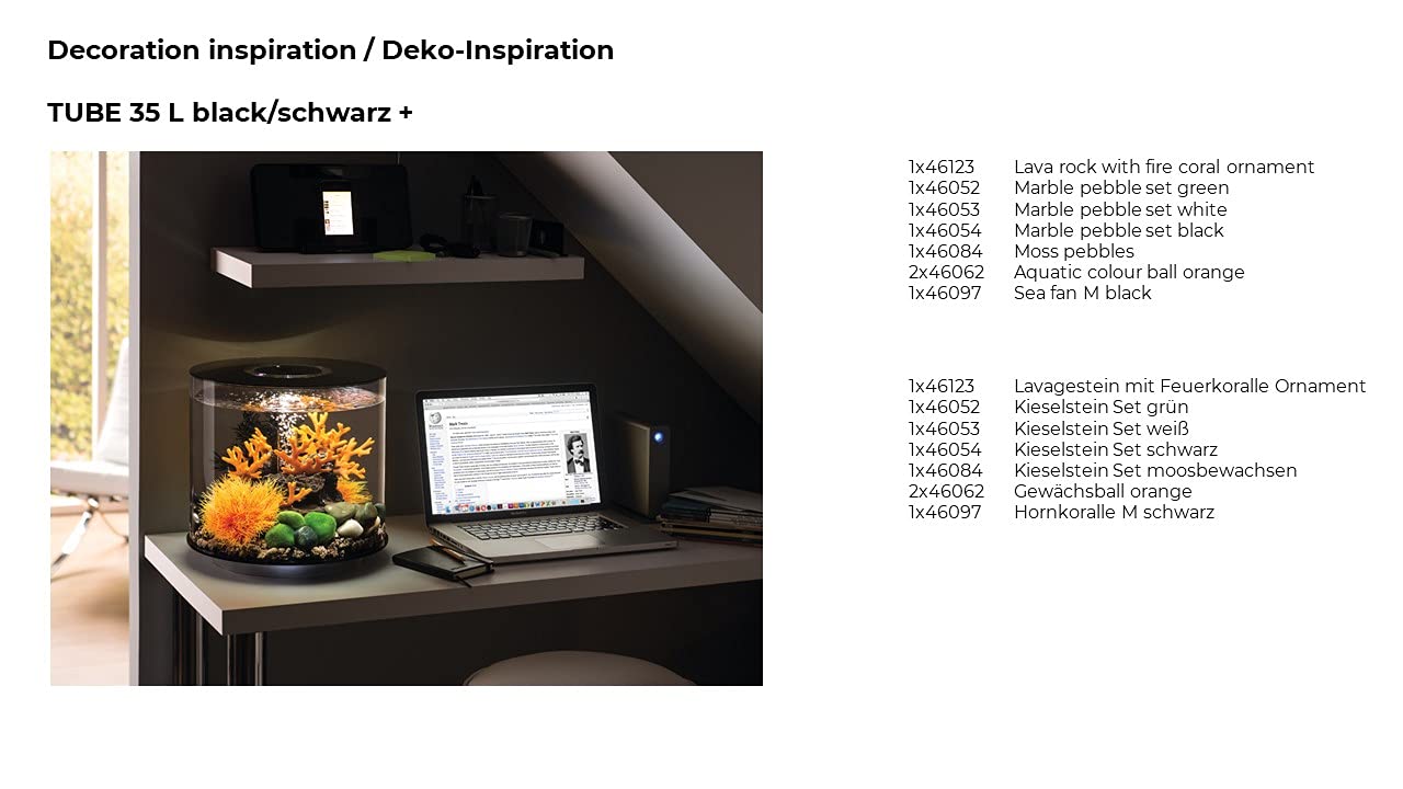 biOrb Fish Tank Decorations, Aquatic Topiary Ball (1 x Orange Aquarium Plant), Artificial Fish Tank Plants To Add Colour & Interest, Beautiful Natural-Looking Aquarium Decor For Scenic Background - Image 3