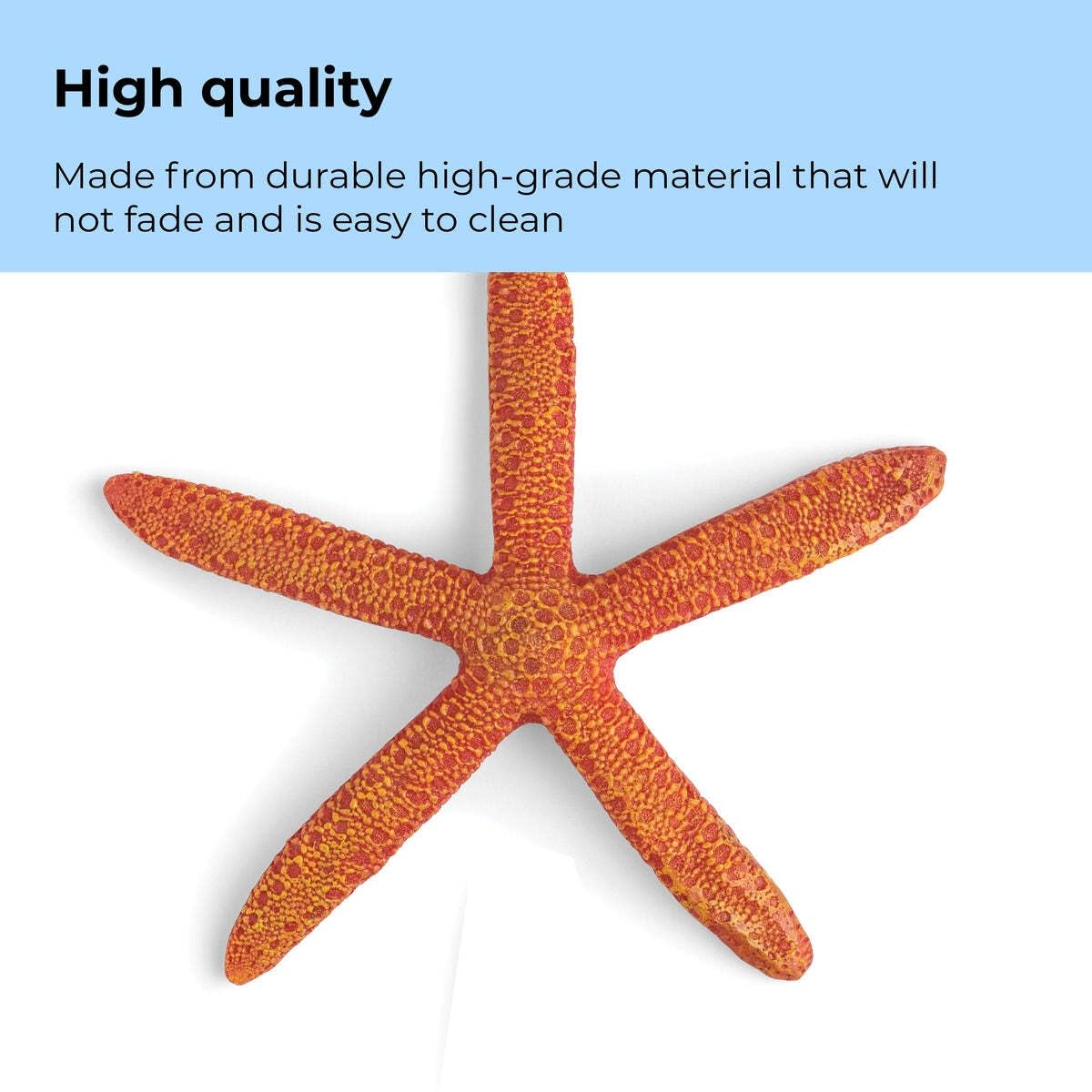 biOrb Fish Tank Decorations, Ceramic Starfish Aquarium Ornament (Red Colour), Beautifully Detailed Artificial Fish Tank Accessories to Add Colour, Natural-Looking Aquarium Decor for Scenic Background - Image 4