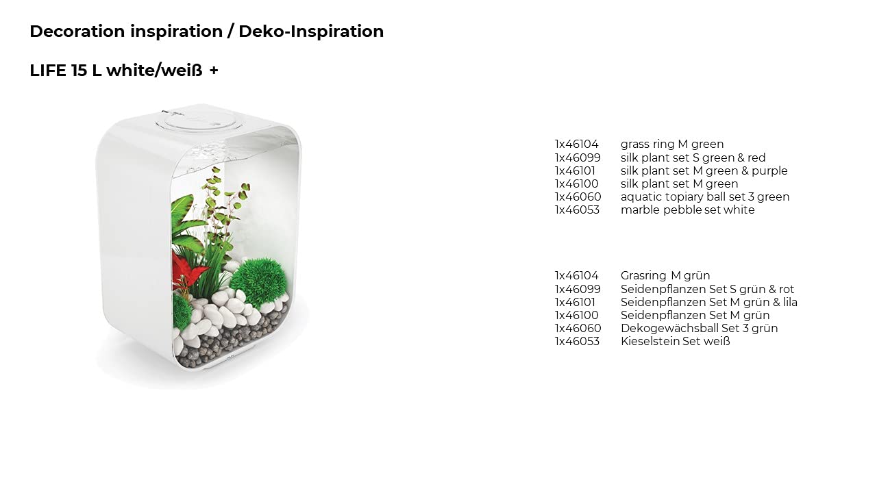 biOrb Marble Pebble Set , Solid and High-Quality Aquarium Decorations, White - Image 5