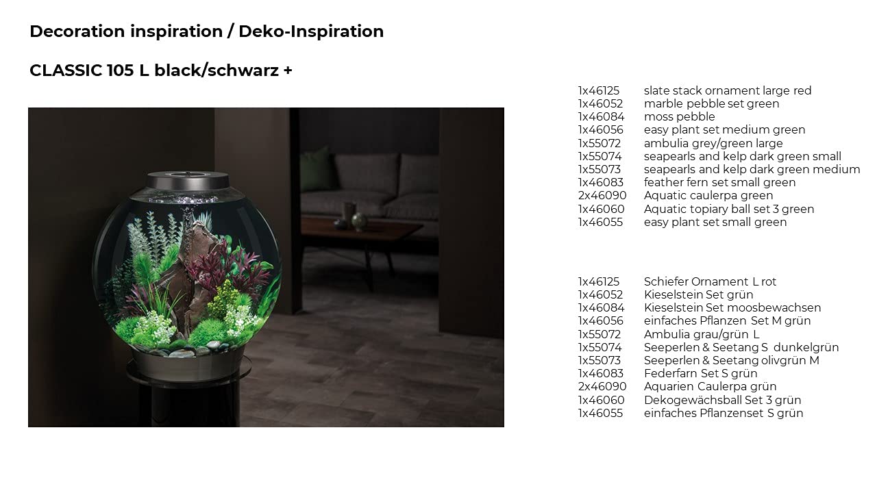 biOrb Small Sea Pearls & Kelp Plant Set, Colorful and Durable Aquarium Decorations, Dark Green and Crimson - Image 6